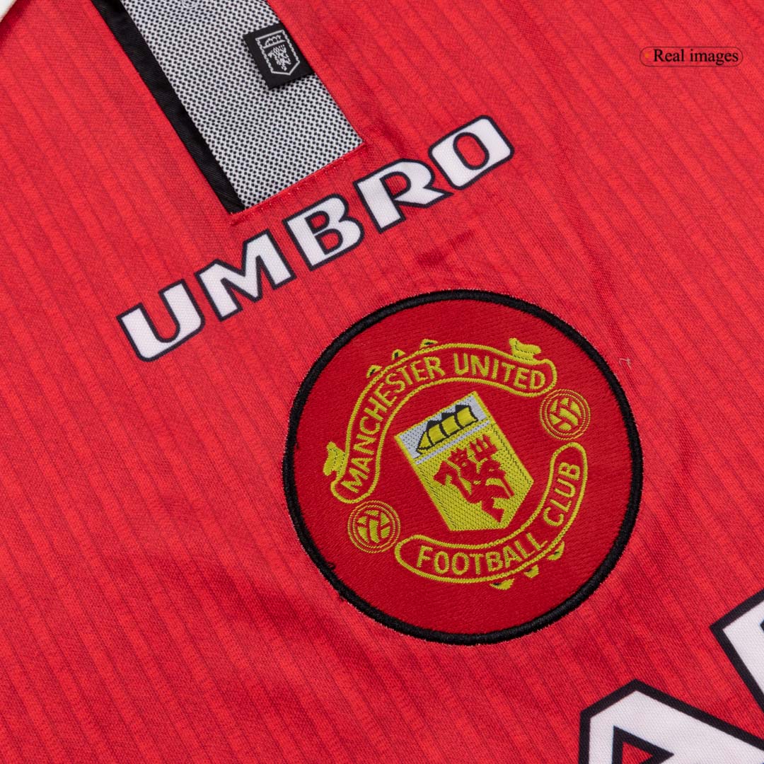 Retro Men's Manchester United 1996/97 Home Soccer Jersey product view 6