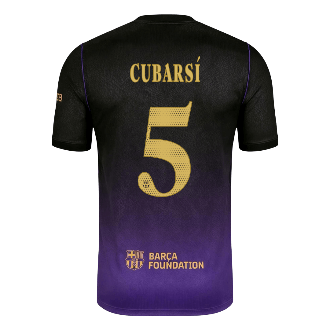CUBARSÍ #5 Men's Barcelona UCL 2026/27 Away Soccer Jersey product view 3