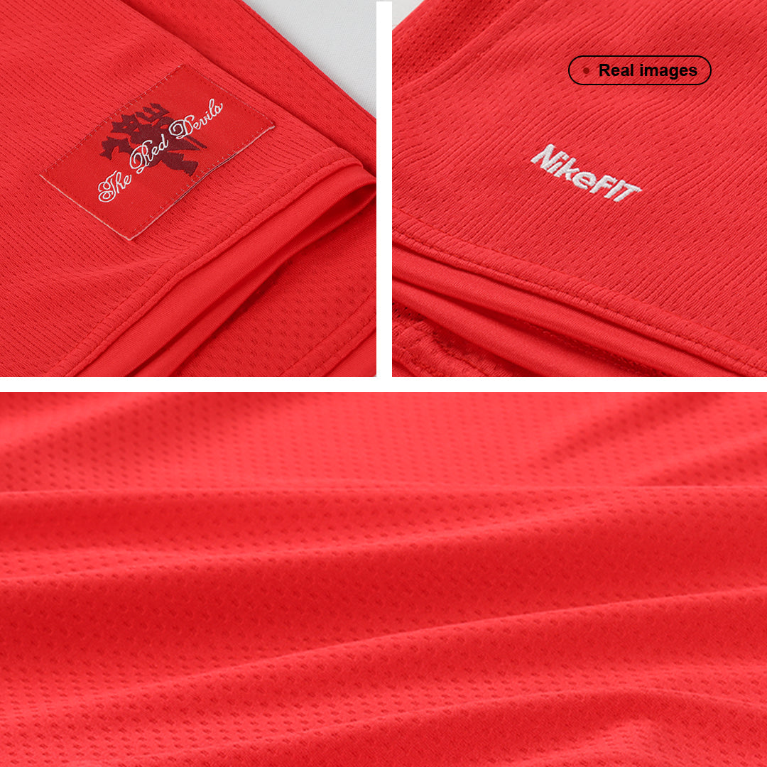 Retro SCHOLES #18 Men's Manchester United 2007/08 Home Soccer Jersey product view 3