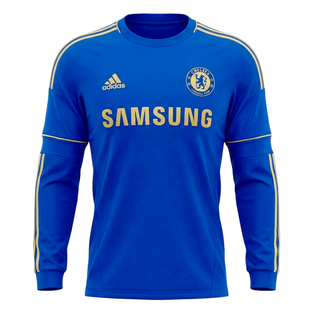 Retro Men's Chelsea 2012/13 Home Long Sleeve Soccer Jersey product view 1