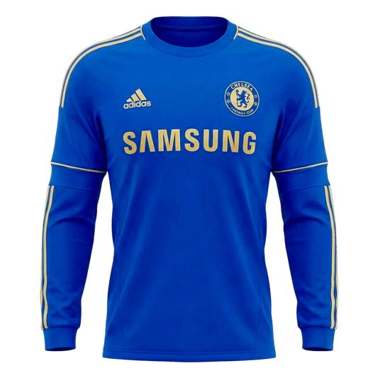 Retro Men's Chelsea 2012/13 Home Long Sleeve Soccer Jersey product view 1
