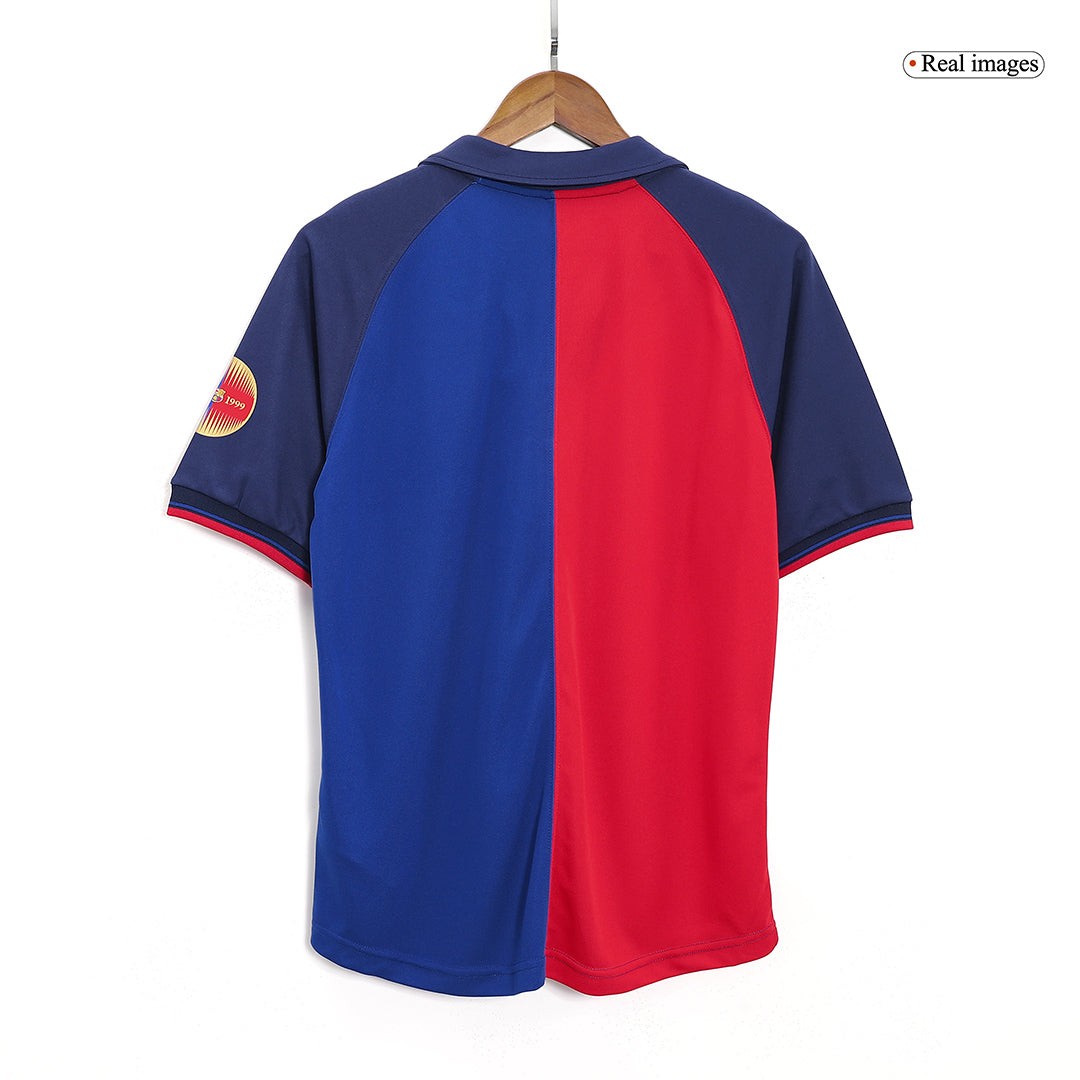 Retro Men's Barcelona 1999/00 Home Soccer Jersey product view 7