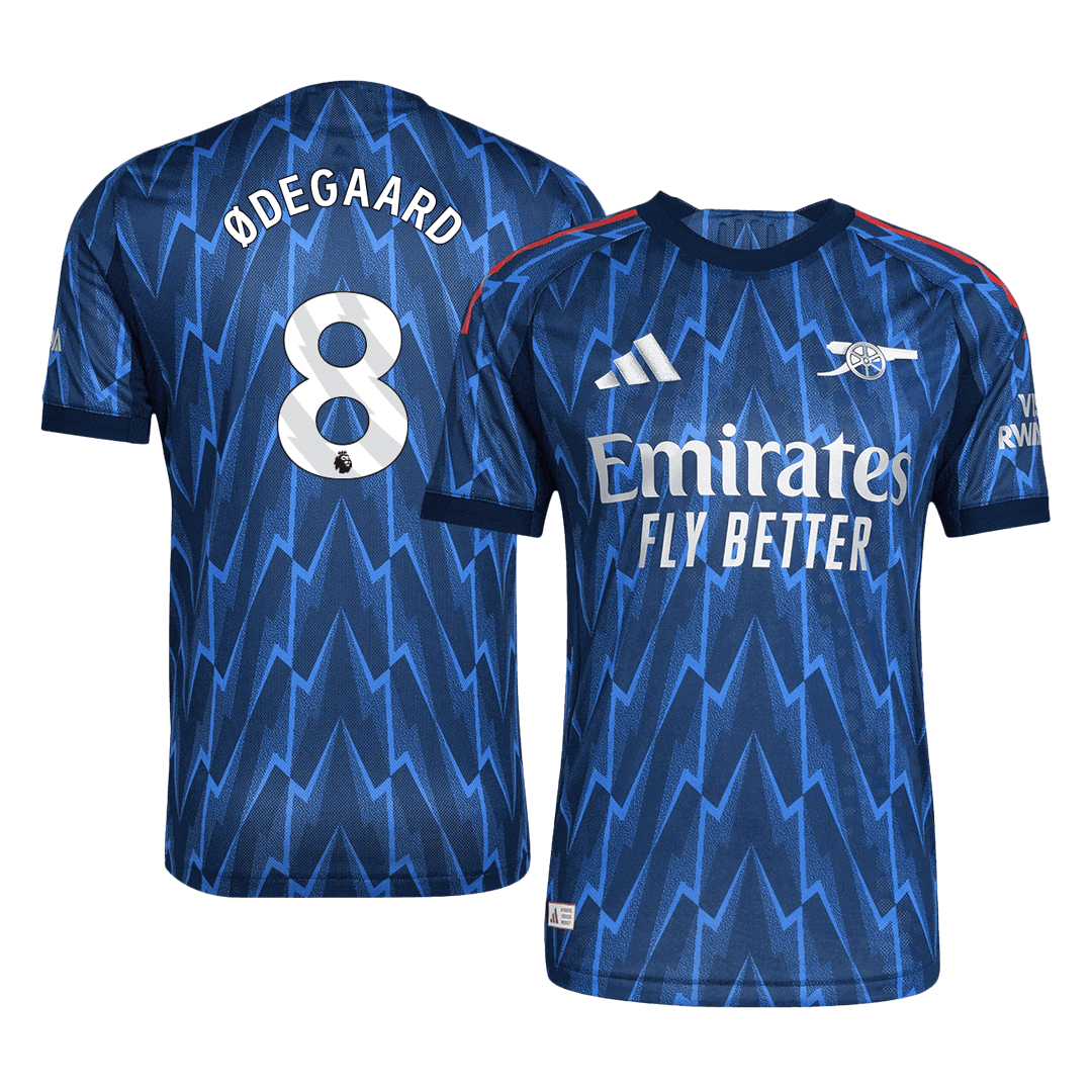 ØDEGAARD #8 Men's Arsenal 2025/26 Player Version Away Soccer Jersey - Slim Fit product view 1
