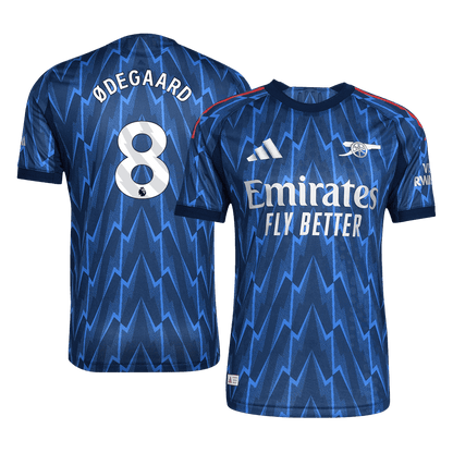 ØDEGAARD #8 Men's Arsenal 2025/26 Player Version Away Soccer Jersey - Slim Fit product view 1