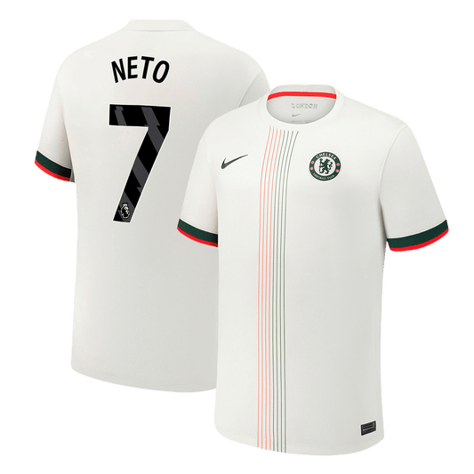 NETO #7 Men's Chelsea 2025/26 Away Soccer Jersey product view 1