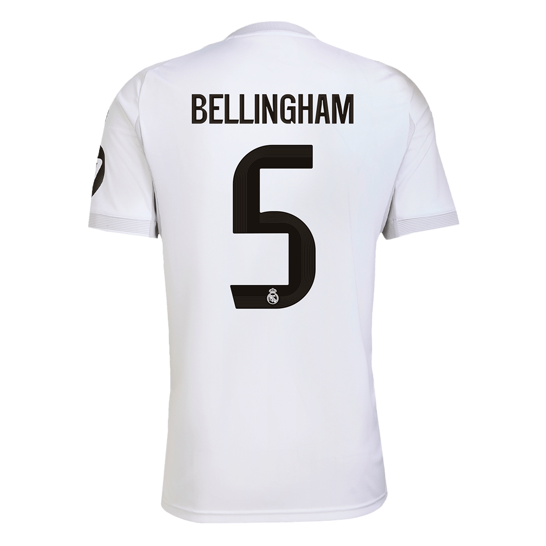 BELLINGHAM #5 Men's Real Madrid 2025/26 Home Soccer Jersey Premium product view 9