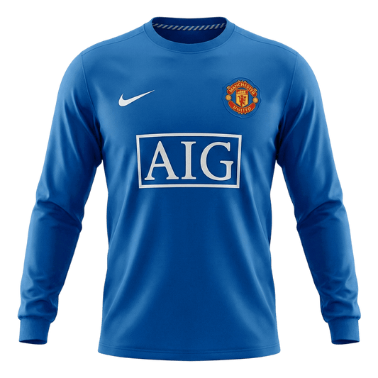 Retro Men's Manchester United 2008/09 Third Away Long Sleeve Soccer Jersey
