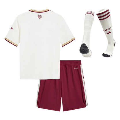 Kid's Arsenal 2025/26 Third Away Soccer Jersey Full Kit