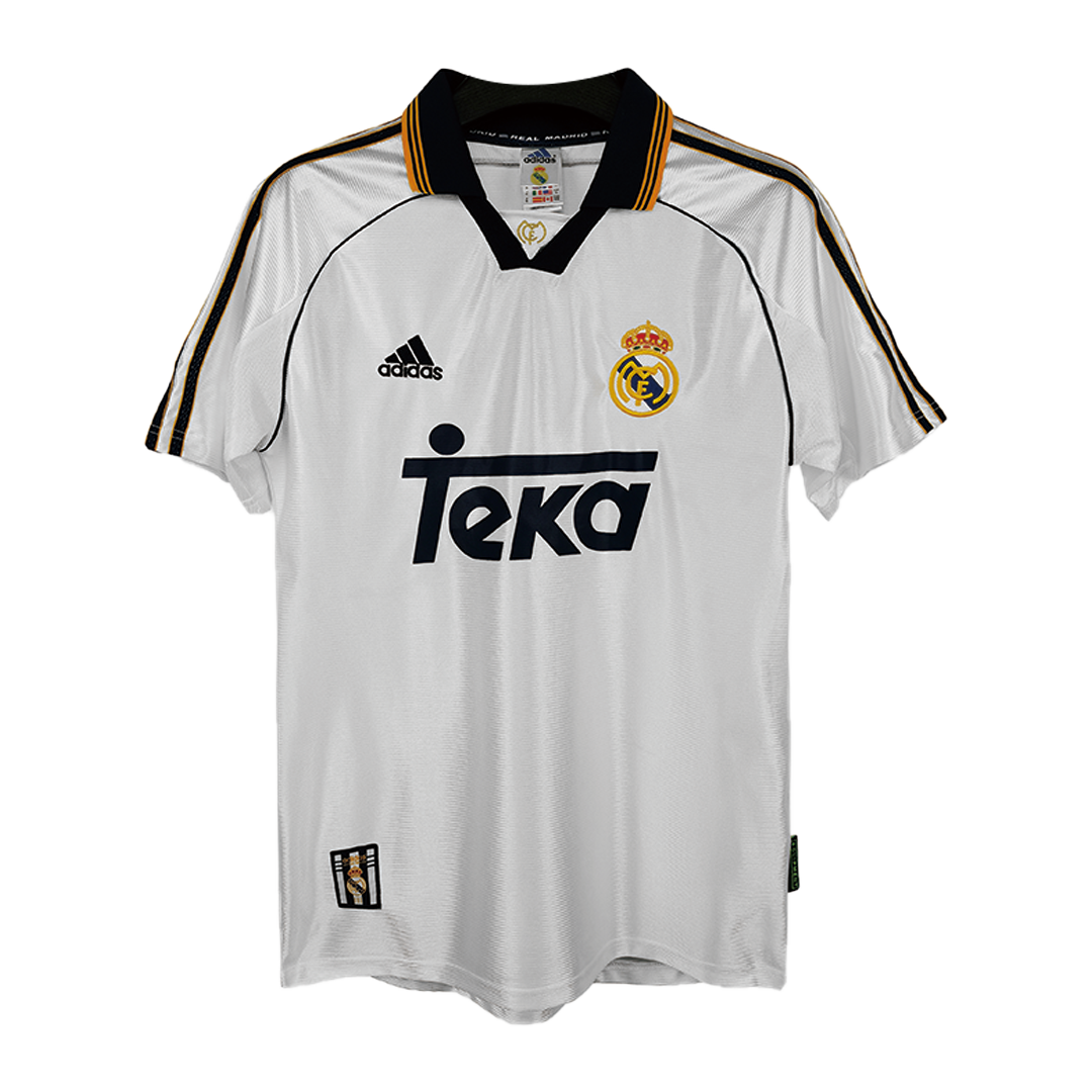 Retro RAUL #7 Men's Real Madrid 1999/00 Home Soccer Jersey product view 10