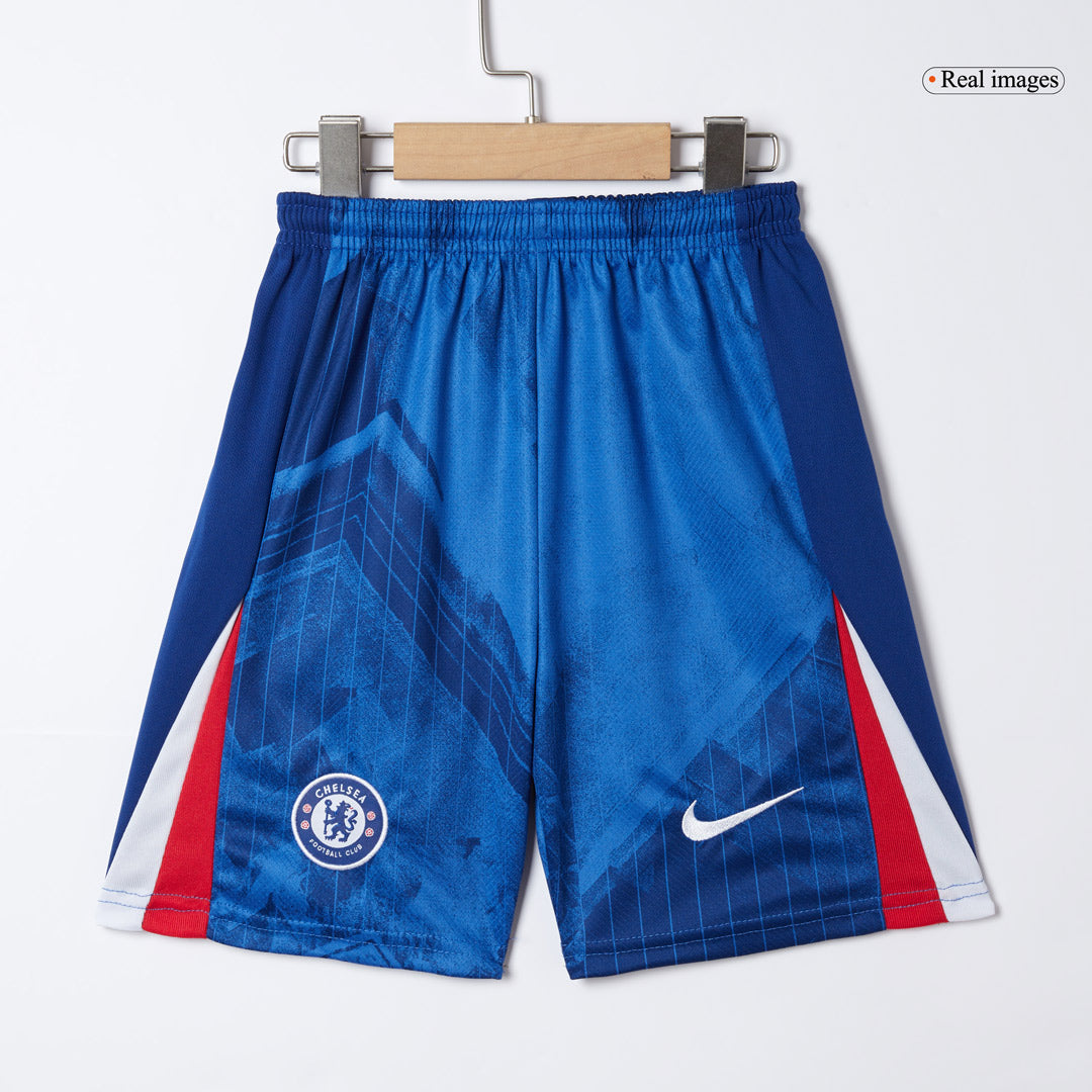 Kid's Chelsea 2025/26 Home Soccer Jersey Full Kit