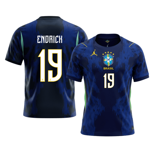 ENDRICK #19 Men's Brazil World Cup 2026 Away Soccer Jersey product view 1