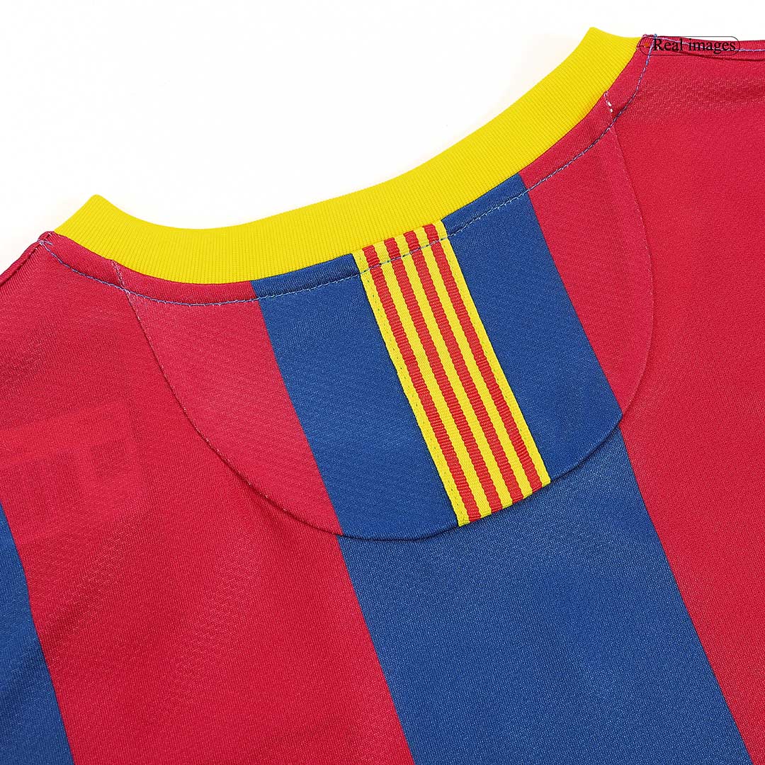 Retro MESSI #10 Men's Barcelona 2010/11 Home Soccer Jersey product view 3