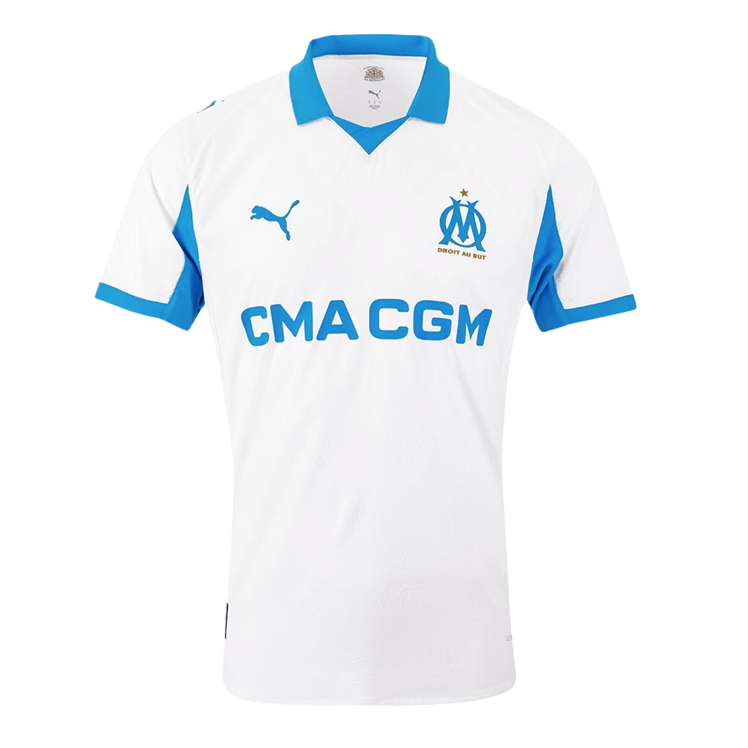 Men's Marseille 2025/26 Player Version Home Soccer Jersey - Slim Fit product view 1