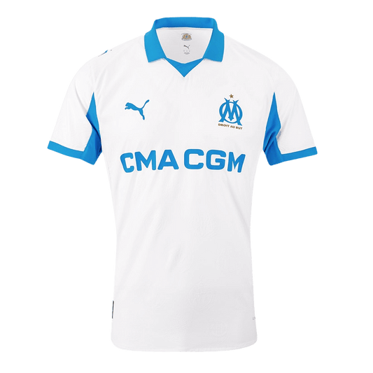 Men's Marseille 2025/26 Player Version Home Soccer Jersey - Slim Fit product view 1