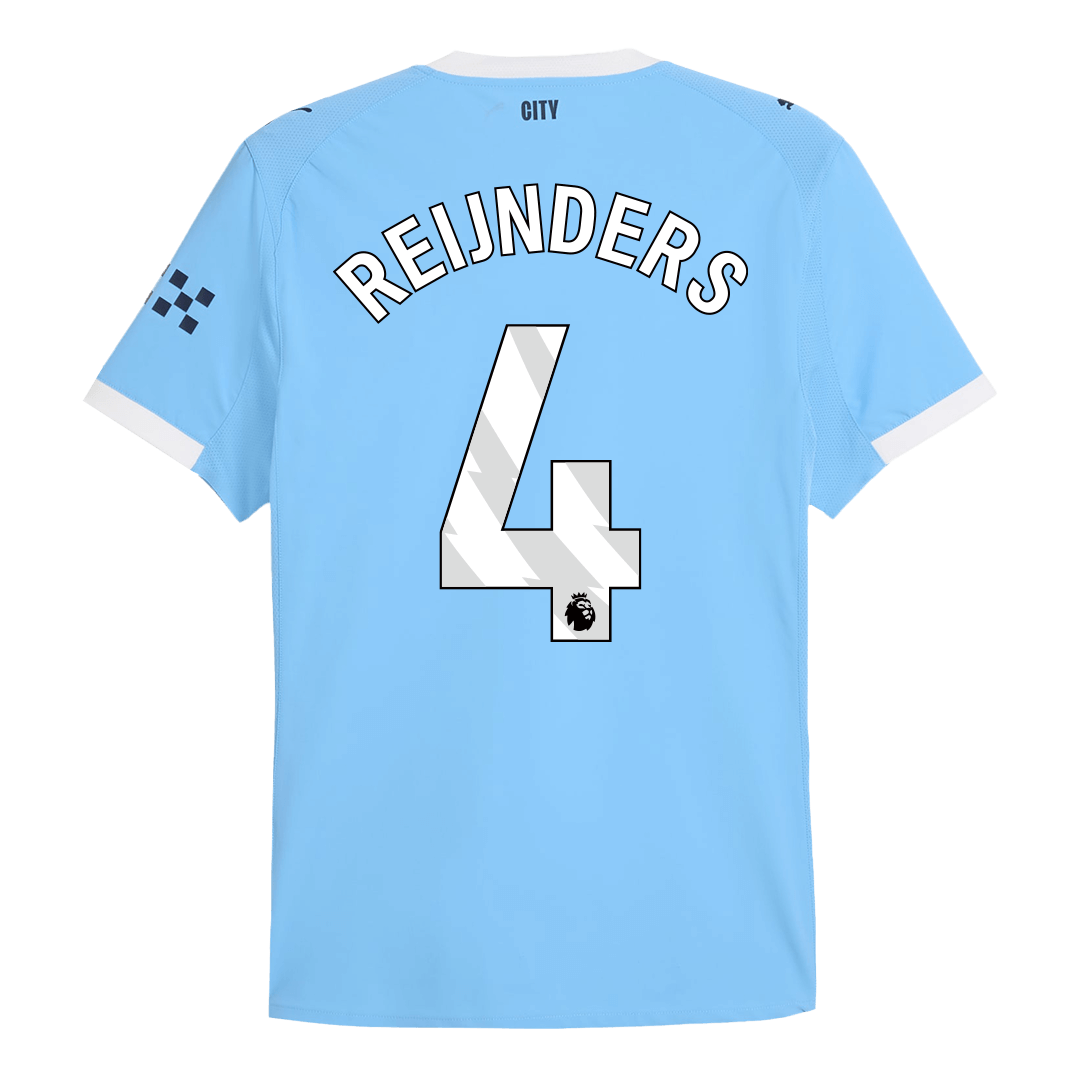 REIJNDERS #4 Men's Manchester City 2025/26 Player Version Home Soccer Jersey - Slim Fit product view 13
