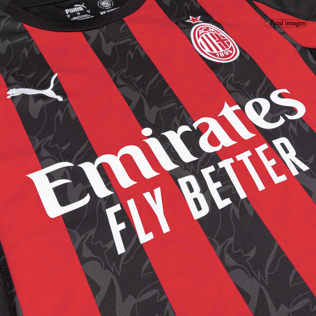 RAFA LEÃO #10 Men's AC Milan 2025/26 Home Soccer Jersey Premium product view 6