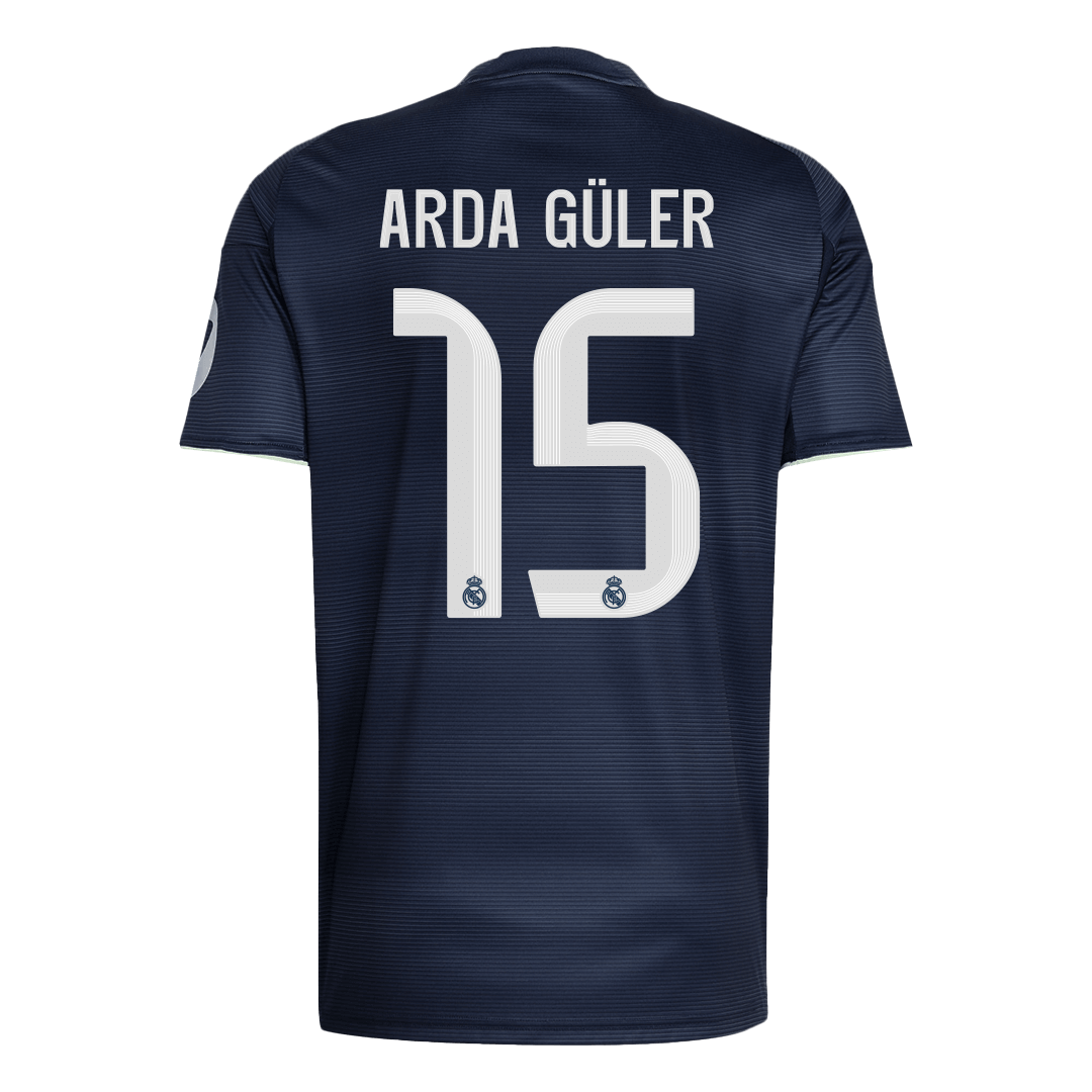ARDA GÜLER #15 Men's Real Madrid 2025/26 Away Soccer Jersey Premium product view 12