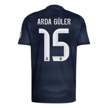 ARDA GÜLER #15 Men's Real Madrid 2025/26 Away Soccer Jersey Premium product view 12