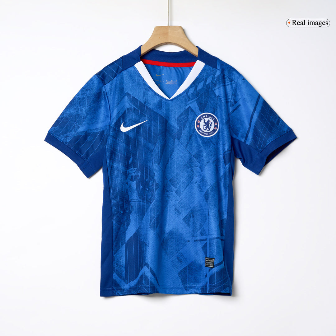 Kid's Chelsea 2025/26 Home Soccer Jersey Full Kit