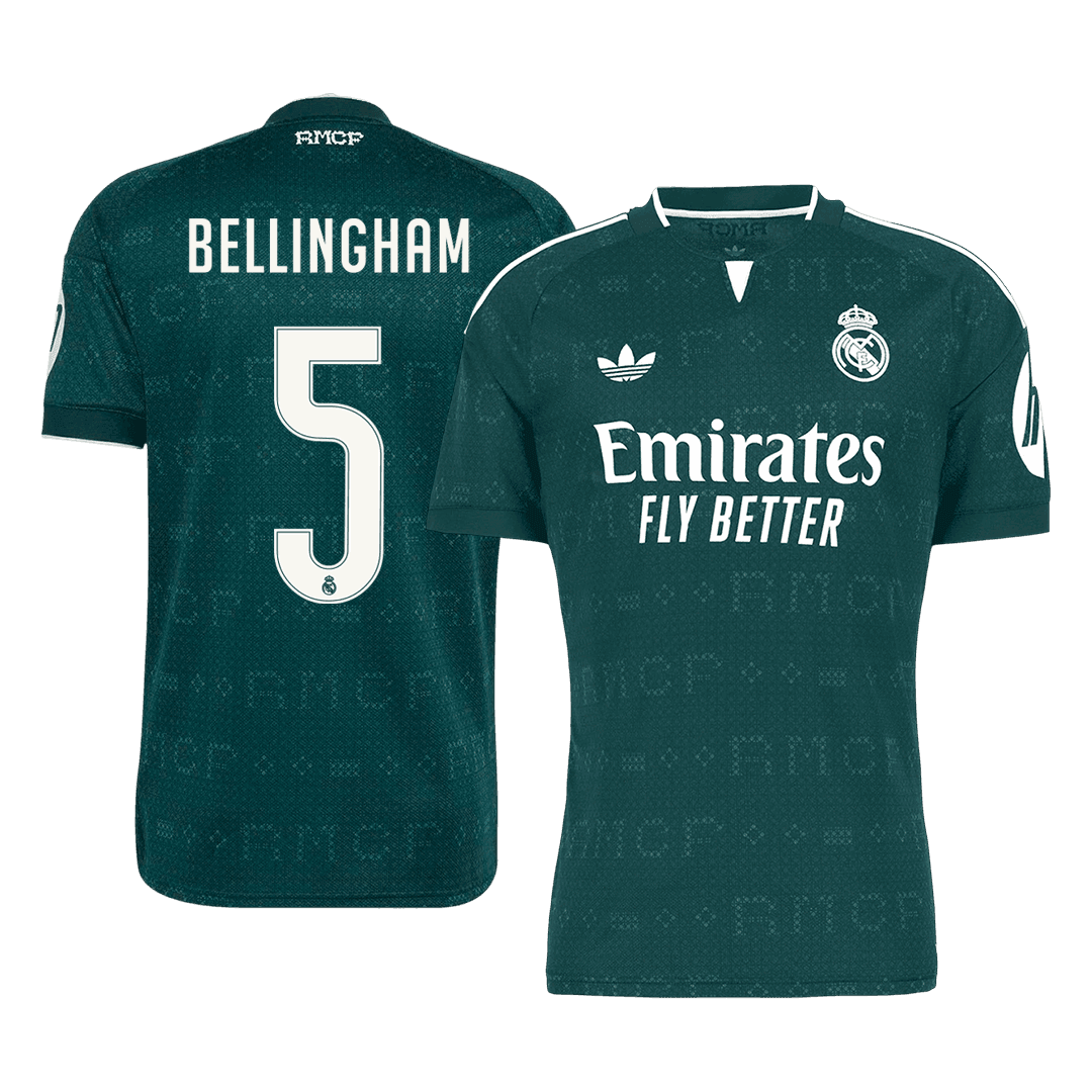 BELLINGHAM #5 Men's Real Madrid 2026/27 Away Soccer Jersey product view 1