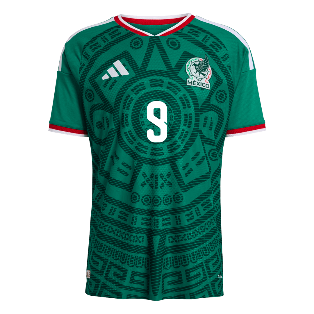 Raúl #9 Men's Mexico World Cup 2026 Player Version Home Soccer Jersey - Slim Fit product view 10