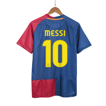 Retro MESSI #10 Men's Barcelona UCL UCL Final 2008/09 Home Soccer Jersey product view 1