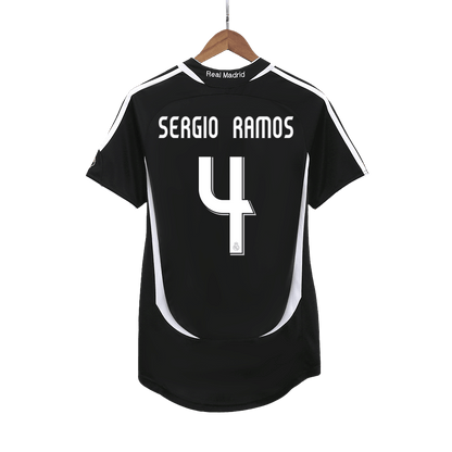 Retro SERGIO RAMOS #4 Men's Real Madrid 2006/07 Away Soccer Jersey product view 1