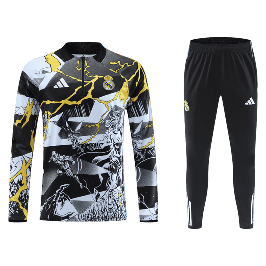 Kid's Real Madrid 2025/26 Zipper Sweatshirt Kit