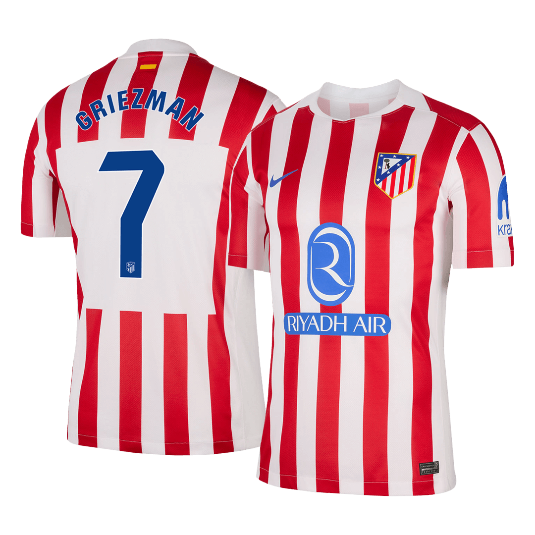 GRIEZMANN #7 Men's Atletico Madrid 2025/26 Home Soccer Jersey product view 1
