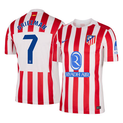 GRIEZMANN #7 Men's Atletico Madrid 2025/26 Home Soccer Jersey product view 1