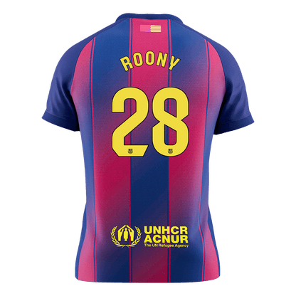 ROONY #28 Men's Barcelona 2025/26 Home Soccer Jersey Premium product view 9