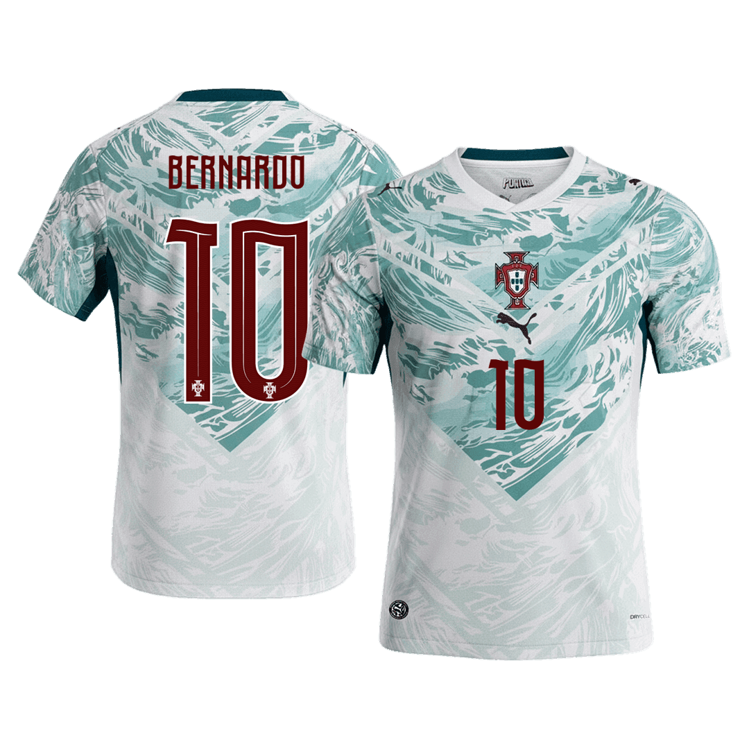 BERNARDO #10 Men's Portugal World Cup 2026 Away Soccer Jersey product view 1