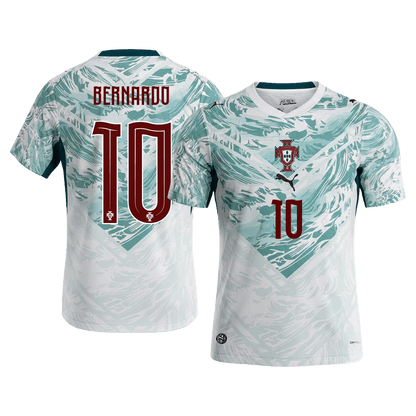 BERNARDO #10 Men's Portugal World Cup 2026 Away Soccer Jersey product view 1