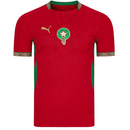 Men's Morocco World Cup 2026 Player Version Home Soccer Jersey - Slim Fit product view 1