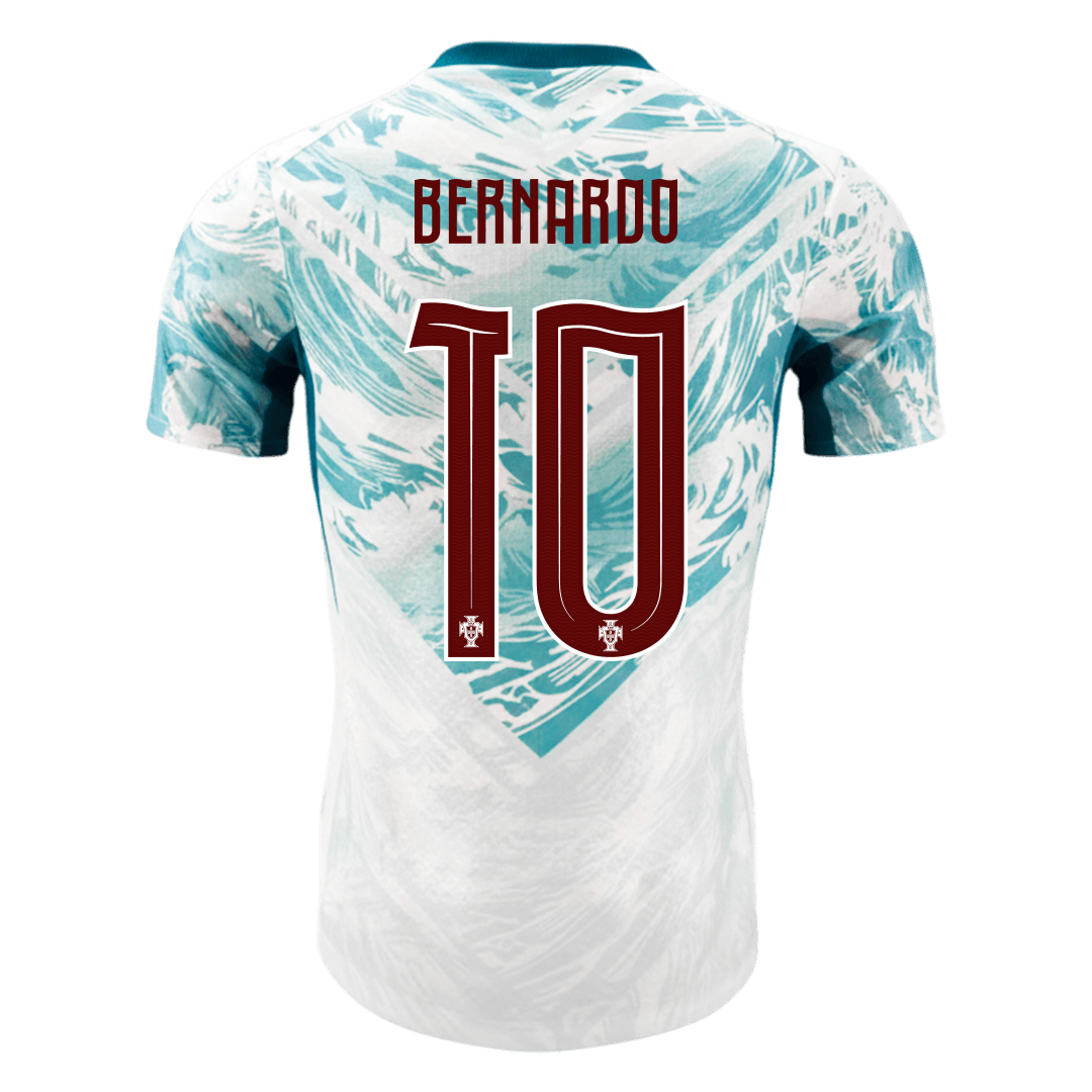 BERNARDO #10 Men's Portugal World Cup 2026 Player Version Away Soccer Jersey - Slim Fit product view 9