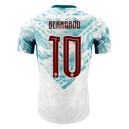 BERNARDO #10 Men's Portugal World Cup 2026 Player Version Away Soccer Jersey - Slim Fit product view 9