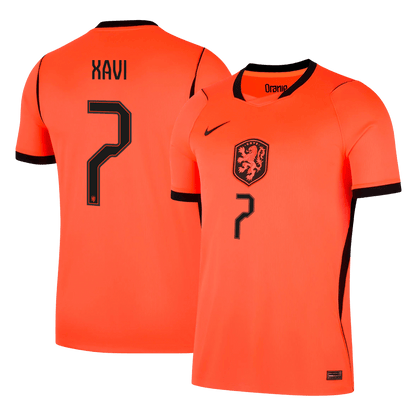 XAVI #7 Men's Netherlands World Cup 2026 Home Soccer Jersey product view 1