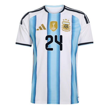 E. FERNÁNDEZ #24 Men's Argentina World Cup 2026 Home Soccer Jersey Premium product view 9