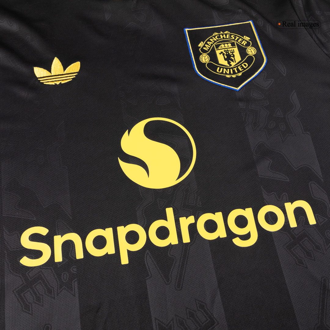 Men's Manchester United 2025/26 Third Away Long Sleeve Soccer Jersey