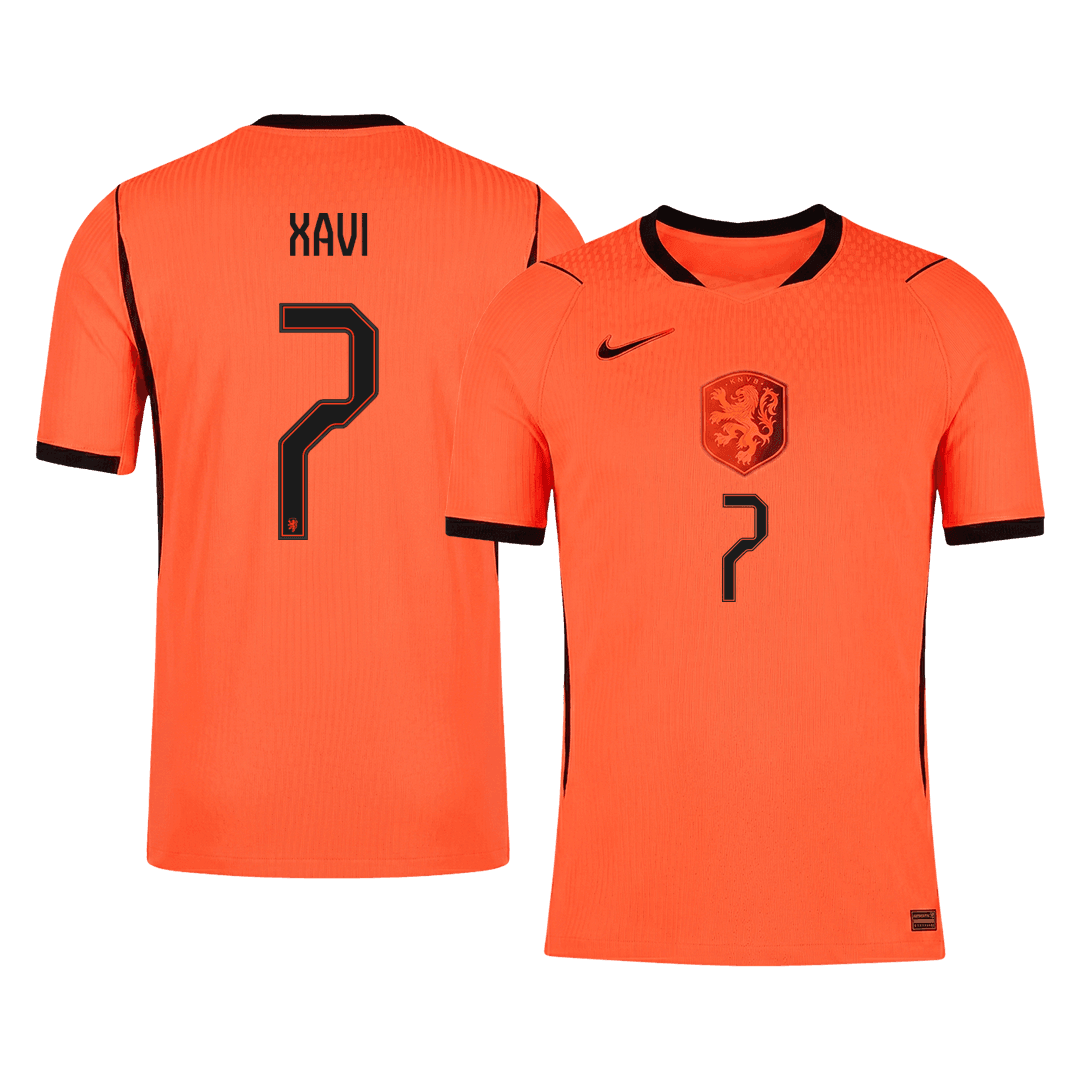 XAVI #7 Men's Netherlands World Cup 2026 Player Version Home Soccer Jersey - Slim Fit product view 1