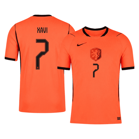 XAVI #7 Men's Netherlands World Cup 2026 Player Version Home Soccer Jersey - Slim Fit product view 1