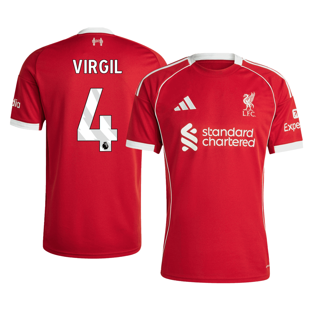 VIRGIL #4 Men's Liverpool 2025/26 Home Soccer Jersey product view 1