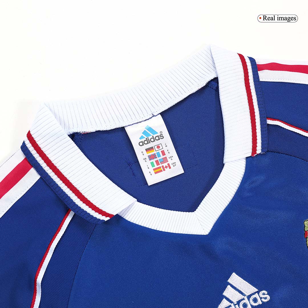 Retro Men's France 1998 Home Soccer Jersey product view 8