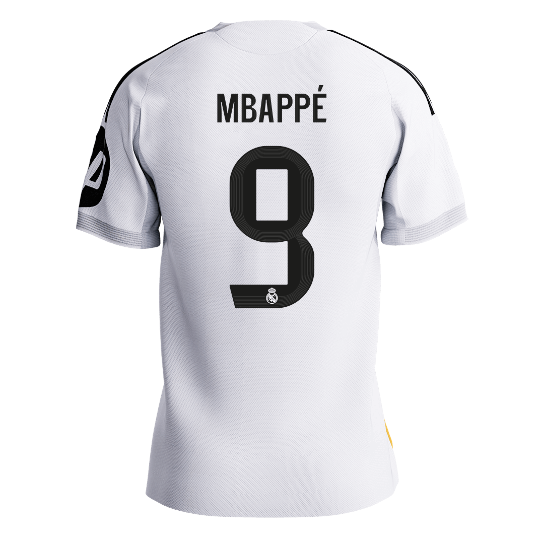 MBAPPÉ #9 Men's Real Madrid 2025/26 Player Version Home Soccer Jersey - Slim Fit Premium product view 9