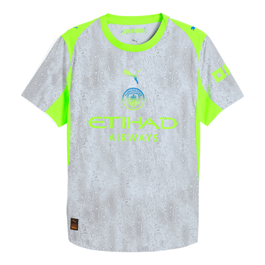 Men's Manchester City 2025/26 Player Version Third Away Soccer Jersey - Slim Fit