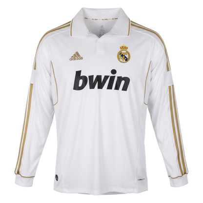 Retro Men's Real Madrid 2011/12 Home Long Sleeve Soccer Jersey product view 1