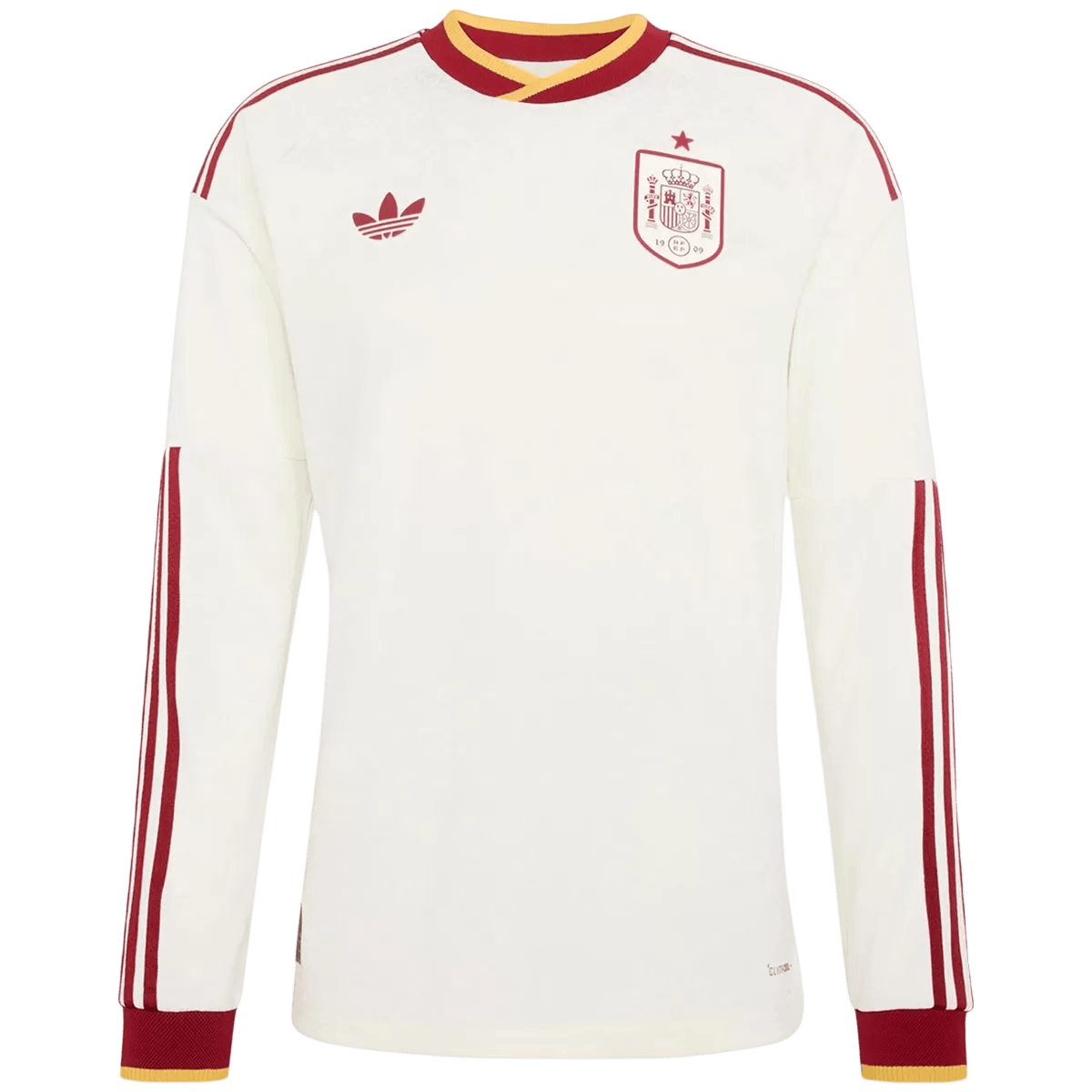 Men's Spain World Cup 2026 Away Long Sleeve Soccer Jersey product view 1