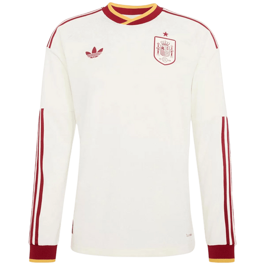 Men's Spain World Cup 2026 Away Long Sleeve Soccer Jersey product view 1