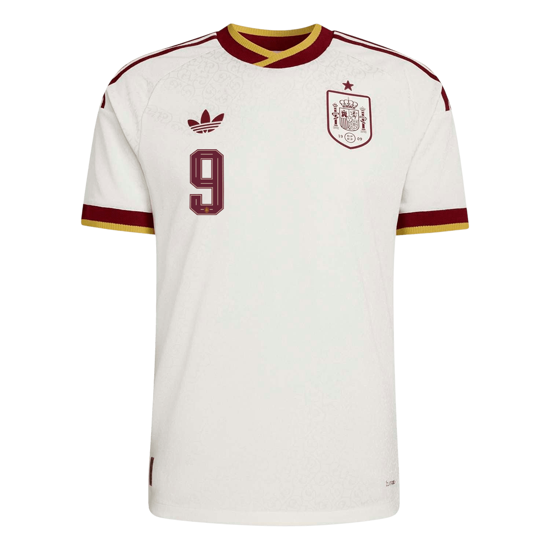 GAVI #9 Men's Spain World Cup 2026 Player Version Away Soccer Jersey - Slim Fit product view 9