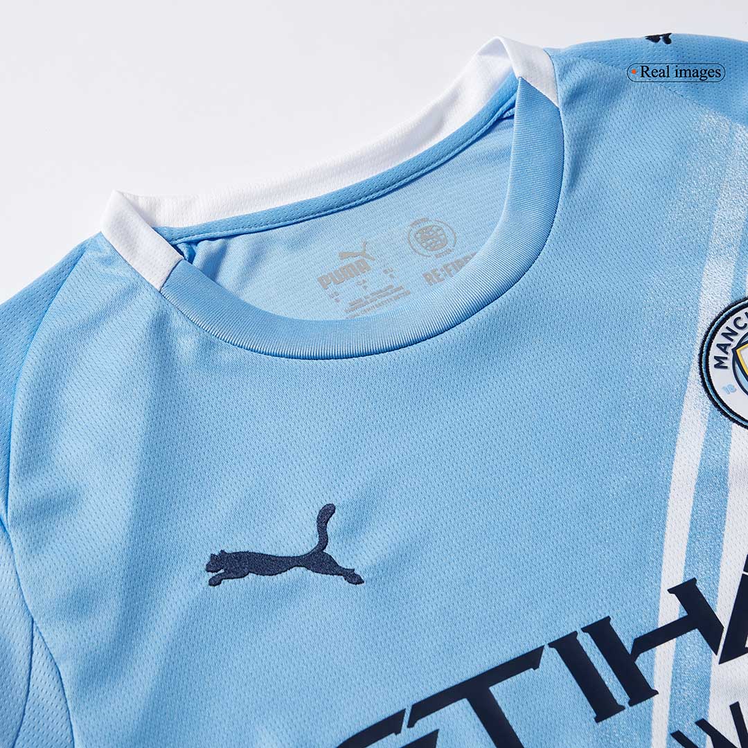 Men's Manchester City 2025/26 Home Long Sleeve Soccer Jersey product view 9